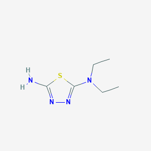 molecular formula C6H12N4S B3043655 N,N-二乙基-1,3,4-噻二唑-2,5-二胺 CAS No. 894880-65-0