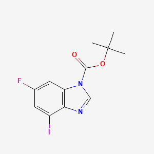 1H-Benzimidazole-1-carboxylic acid, 6-fluoro-4-iodo-, 1,1-dimethylethyl ester