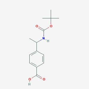 4-(1-((tert-Butoxycarbonyl)amino)ethyl)benzoic acid