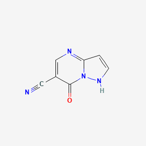 molecular formula C7H4N4O B3043658 7-Hydroxypyrazolo[1,5-A]pyrimidine-6-carbonitrile CAS No. 89642-01-3