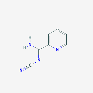 molecular formula C7H6N4 B3043660 (Z)-N'-cyanopyridine-2-carboximidamide CAS No. 89795-81-3