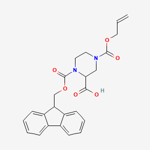 1-(9H-fluoren-9-ylmethoxycarbonyl)-4-prop-2-enoxycarbonylpiperazine-2-carboxylic acid