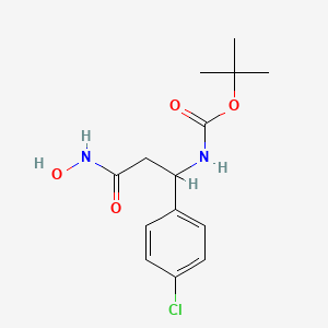 3-(Boc-amino)-3-(4-chlorophenyl)-N-hydroxypropanamide