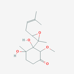 3,4-Dihydroxy-2-methoxy-4-methyl-3-[2-methyl-3-(3-methylbut-2-enyl)oxiran-2-yl]cyclohexan-1-one