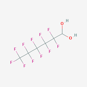 molecular formula C6H3F11O2 B3043689 1H-Perfluorohexane-1,1-diol CAS No. 904037-24-7