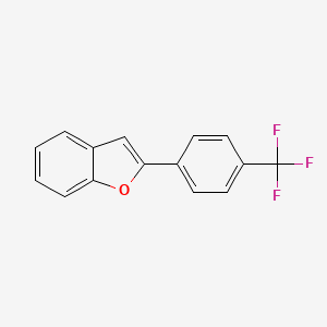 molecular formula C15H9F3O B3043693 2-(4-(三氟甲基)苯基)苯并呋喃 CAS No. 904325-87-7