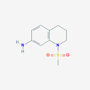 molecular formula C10H14N2O2S B3043695 1-(Methylsulfonyl)-1,2,3,4-tetrahydroquinolin-7-amine CAS No. 904810-13-5
