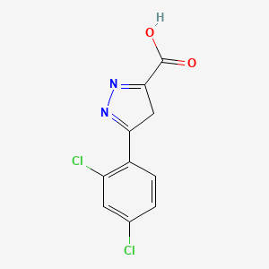 molecular formula C10H6Cl2N2O2 B3043696 5-(2,4-二氯苯基)-4H-吡唑-3-羧酸 CAS No. 904815-22-1