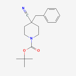 molecular formula C18H24N2O2 B3043702 Tert-butyl 4-benzyl-4-cyanopiperidine-1-carboxylate CAS No. 906329-30-4