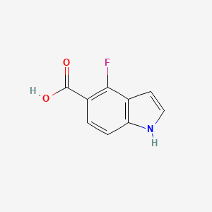 molecular formula C9H6FNO2 B3043704 4-氟-1H-吲哚-5-羧酸 CAS No. 908600-72-6