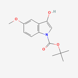 molecular formula C14H17NO4 B3043706 1-Boc-5-methoxy-1H-indol-3-ol CAS No. 909031-92-1