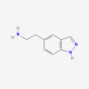 molecular formula C9H11N3 B3043710 2-(1H-indazol-5-yl)ethanamine CAS No. 910405-60-6