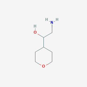 molecular formula C7H15NO2 B3043715 2-Amino-1-(tetrahydro-2H-pyran-4-yl)ethanol CAS No. 911060-79-2