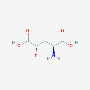molecular formula C5H8FNO4 B3043720 DL-threo-4-Fluoroglutamic acid CAS No. 91383-47-0