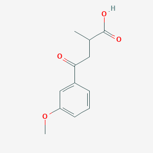 molecular formula C12H14O4 B3043723 2-Methyl-4-oxo-4-(3'-methoxyphenyl)butyric acid CAS No. 914348-14-4