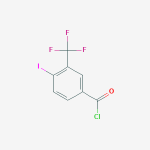 molecular formula C8H3ClF3IO B3043732 4-Iodo-3-(trifluoromethyl)benzoyl chloride CAS No. 914636-23-0