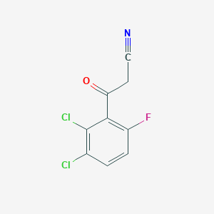 molecular formula C9H4Cl2FNO B3043734 2,3-Dichloro-6-fluorobenzoylacetonitrile CAS No. 914636-62-7