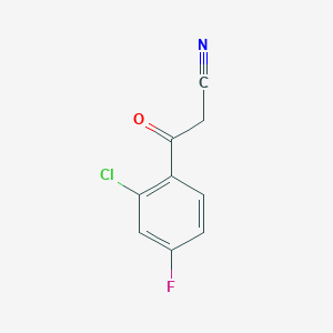 molecular formula C9H5ClFNO B3043736 2-Chloro-4-fluorobenzoylacetonitrile CAS No. 914636-68-3