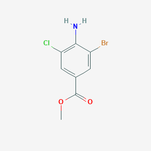 molecular formula C8H7BrClNO2 B3043739 Methyl 4-amino-3-bromo-5-chlorobenzoate CAS No. 914636-88-7