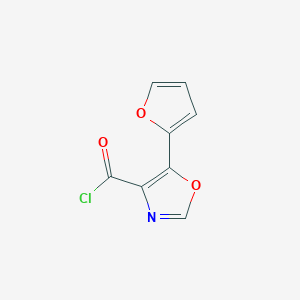 molecular formula C8H4ClNO3 B3043755 5-(2-Furyl)-1,3-oxazole-4-carbonyl chloride CAS No. 914637-77-7