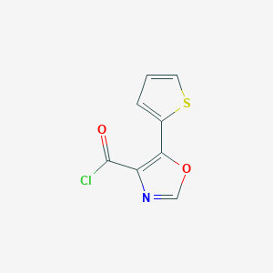 molecular formula C8H4ClNO2S B3043756 5-噻吩-2-基-1,3-恶唑-4-羰基氯 CAS No. 914637-78-8