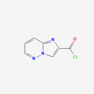 molecular formula C7H4ClN3O B3043761 咪唑并[1,2-b]哒嗪-2-甲酰氯 CAS No. 914637-83-5