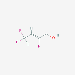 molecular formula C4H4F4O B3043768 (Z)-2,4,4,4-四氟丁-2-烯-1-醇 CAS No. 91600-37-2
