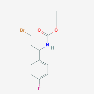 1-(Boc-amino)-3-bromo-1-(4-fluorophenyl)propane