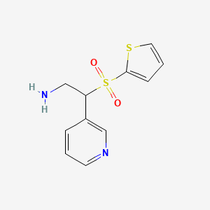 molecular formula C11H12N2O2S2 B3043807 3-[2-Amino-1-(2-thienylsulphonyl)ethyl]pyridine CAS No. 927989-93-3