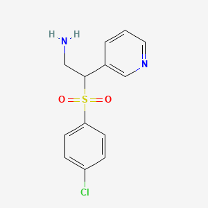 3-{2-Amino-1-[(4-chlorophenyl)sulphonyl]ethyl}pyridine