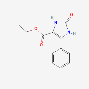 molecular formula C12H12N2O3 B3043813 Ethyl 2-Oxo-5-phenyl-2,3-dihydro-1H-imidazole-4-carboxylate CAS No. 92809-78-4