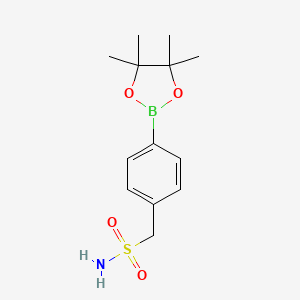 molecular formula C13H20BNO4S B3043815 [4-(Tetramethyl-1,3,2-dioxaborolan-2-yl)phenyl]methanesulfonamide CAS No. 928657-23-2