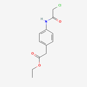 molecular formula C12H14ClNO3 B3043816 Ethyl {4-[(chloroacetyl)amino]phenyl}acetate CAS No. 928708-29-6