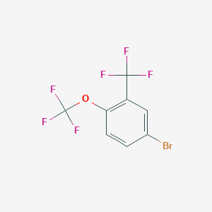 molecular formula C8H3BrF6O B3043828 4-Bromo-1-(trifluoromethoxy)-2-(trifluoromethyl)benzene CAS No. 933674-89-6