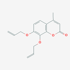 molecular formula C16H16O4 B3043835 7,8-Diallyloxy-4-methylcoumarin CAS No. 93435-00-8