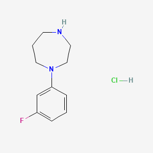 molecular formula C11H16ClFN2 B3043836 1-(3-氟苯基)-1,4-二氮杂环戊烷盐酸盐 CAS No. 934991-99-8