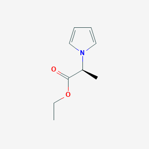 molecular formula C9H13NO2 B3043838 Ethyl (2S)-2-(1H-pyrrol-1-YL)propanoate CAS No. 935765-03-0