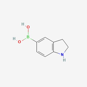 molecular formula C8H10BNO2 B3043839 Indolin-5-ylboronic acid CAS No. 935853-24-0