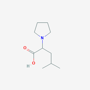 4-Methyl-2-(1-pyrrolidinyl)pentanoic Acid