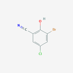 3-Bromo-5-chloro-2-hydroxybenzonitrile