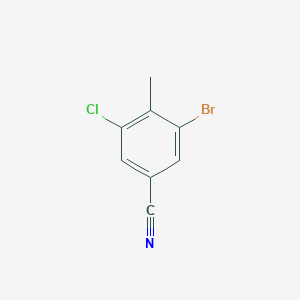 3-Bromo-5-chloro-4-methylbenzonitrile