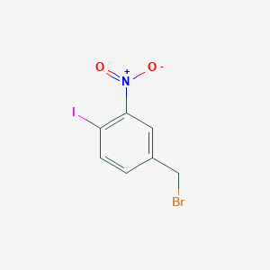 molecular formula C7H5BrINO2 B3043854 4-碘-3-硝基苄基溴 CAS No. 940000-52-2