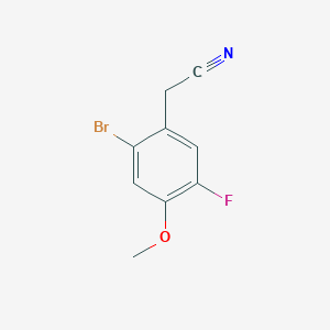 molecular formula C9H7BrFNO B3043855 2-Bromo-5-fluoro-4-methoxyphenylacetonitrile CAS No. 940076-58-4