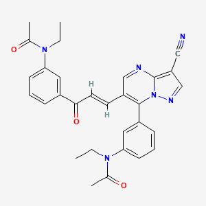 molecular formula C30H28N6O3 B3043857 Unii-0ddm1NS7HG CAS No. 940951-61-1