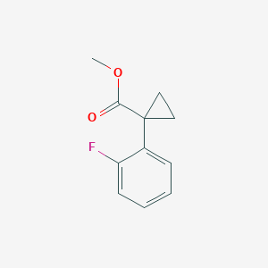 molecular formula C11H11FO2 B3043862 Methyl 1-(2-fluorophenyl)cyclopropane-1-carboxylate CAS No. 943111-99-7