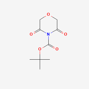 molecular formula C9H13NO5 B3043866 Tert-butyl 3,5-dioxomorpholine-4-carboxylate CAS No. 943818-71-1