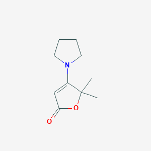 molecular formula C10H15NO2 B3043872 5,5-dimethyl-4-(pyrrolidin-1-yl)furan-2(5H)-one CAS No. 944591-46-2