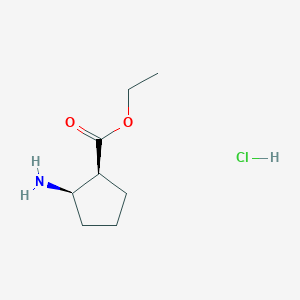 molecular formula C8H16ClNO2 B3043880 Ethyl (1S,2R)-2-aminocyclopentane-1-carboxylate hydrochloride CAS No. 945935-60-4