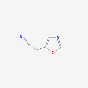 molecular formula C5H4N2O B3043888 1,3-Oxazol-5-ylacetonitrile CAS No. 947771-07-5
