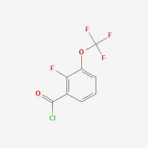 molecular formula C8H3ClF4O2 B3043890 2-Fluoro-3-(trifluoromethoxy)benzoyl chloride CAS No. 948294-35-7